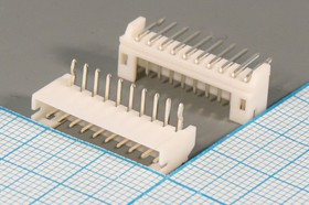 Штекер питания угловой WB, однорядный, 10 контактов, шаг 2.0, на плату, WB-10R; №9683 штек пит WB\1x10\P2,0\ плат\угл\WB-10R