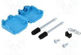 DPPK09-B-K, Корпус для разъемов D-Sub, D-Sub 9pin, D-Sub HD 15pin, прямой