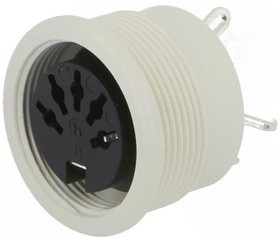 MAB3100SGR, Гнездо, DIN, "мама", PIN: 3, Конф: 180°, на панель, гайка сзади MAB3100SGR, Гнездо, DIN, "мама", PIN: 3, Конф: 180°, на панель, гайка сзади