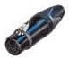 NC6FXX-B, XLR Connectors 6P FEM BLACK HOUSE GOLD CONTACTS