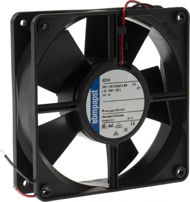 Вентилятор Ebmpapst 4314 24V 210mA 5.0W ST2 120x32 2pin