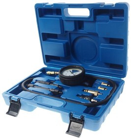 RF-4011217, Тестер утечки в цилиндрах с адаптерами 7 предметов в кейсе ROCKFORCE