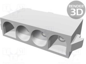 350826-1, Conn Wire to Board SKT 4 POS 6.35mm Solder ST Top Entry Thru-Hole Bag/Box 350826-1, Conn Wire to Board SKT 4 POS 6.35mm Solder ST Top Entry Thru-Hole Bag/Box