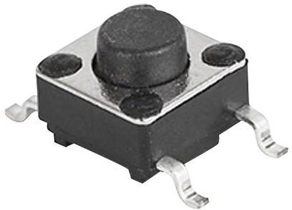 1301.9315.24, Тактильная кнопка, Top Actuated, SMD (Поверхностный Монтаж), Round Button, 160 гс