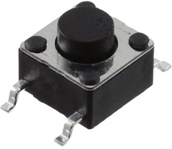 1301.9315.24, Тактильная кнопка, Top Actuated, SMD (Поверхностный Монтаж), Round Button, 160 гс