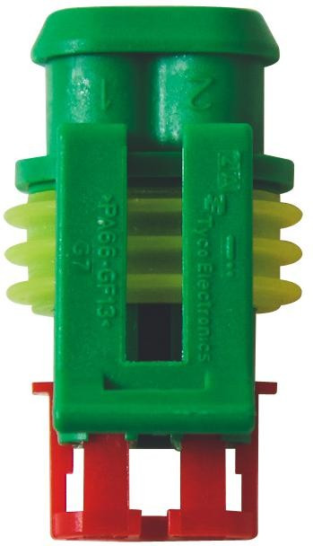 282080-3, AUTOMOTIVE HOUSING, PLUG, 2POS, GREEN