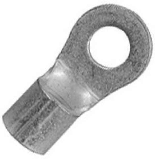 320677, Клемма с кольцевым наконечником, M2, #2, 16 AWG, 1.65 мм², Budget