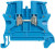 0 371 01, 371 Series Blue DIN Rail Terminal Block, 4mm², Single-Level, Screw Termination