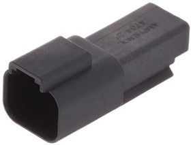 AT04-2P-RD01BLK, Automotive Connectors 2-Way Receptacle Blk Male Connector