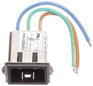 20SRBS8, AC Power Entry Modules 20A, Snap-In Wire Leads 20SRBS8, AC Power Entry Modules 20A, Snap-In Wire Leads