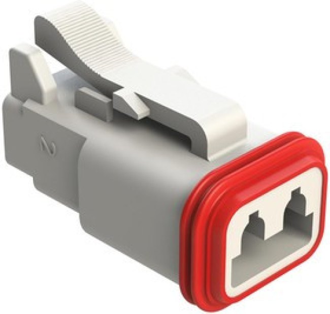 AT06-2S-WHT, Automotive Connectors 2 Pin Pug WHITE AT06-2S-WHT, Automotive Connectors 2 Pin Pug WHITE