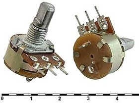 S16KN1-B 50K L15F, вал с лыской