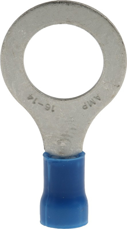 160136, Ring Tongue Terminal 14-16AWG Copper Blue 32.46mm Tin Loose 160136, Ring Tongue Terminal 14-16AWG Copper Blue 32.46mm Tin Loose