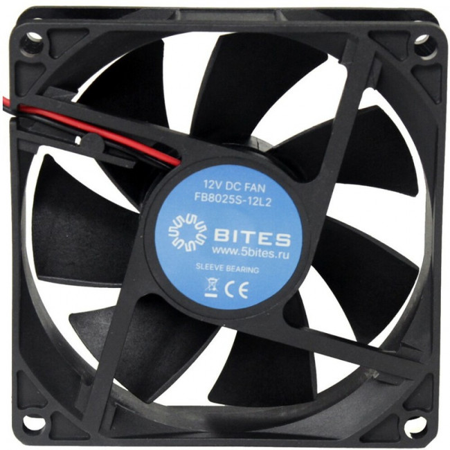 5bites Вентилятор FB8025S-12L2 80X25 / SLEEVE / 2000RPM / 2P 5bites Вентилятор FB8025S-12L2 80X25 / SLEEVE / 2000RPM / 2P