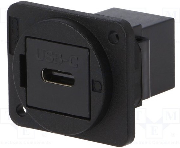 CP30201X, Соединитель, гнездо USB C,с обеих сторон, FT, USB-C, пластик