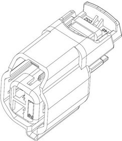 148032-0003, Automotive Connectors MX150 UNSEALED 1x2 Conn Pol C