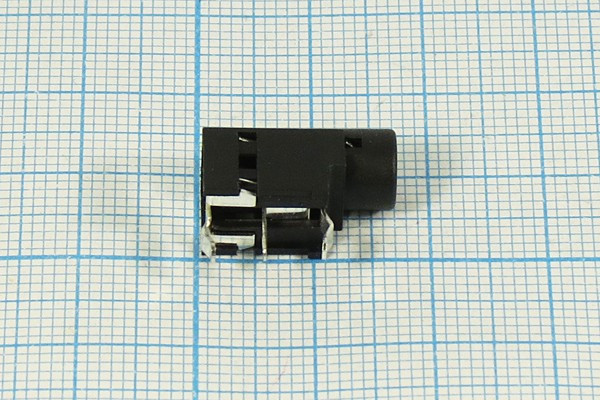 Розетка 3.5 моно, контакты 3C, плату/угловая, CKX3-3,5-13, ON-OFF