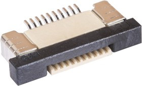 50A-10BS, ZIF разъем FFC/FPC SMT 0,5мм 10pin верхний