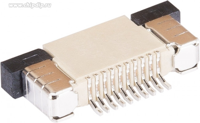 50A-10BS, ZIF разъем FFC/FPC SMT 0,5мм 10pin верхний
