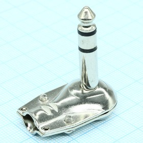 NP-215-EN, (Стерео шт. 6.3 мм), Стерео аудио штекер (СТ) 6.3 мм угловой