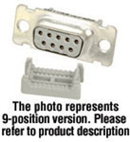 8315-6000, D-Sub Connector, Socket IDC 26 and 28 AWG Copper Alloy Gray Gold, 8300 Series | 3M 8315-6000