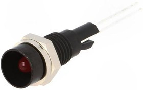 2662.8023, Индикат.лампа: LED, вогнутый, Отв: d6мм, на печатную плату, латунь