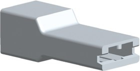 171706-1, FASTON .250 AMPIP 1 Way Nylon Crimp Terminal Housing, Natural