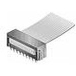 69830-026LF, Разъем IDC-DIP 26 конт.(2x13) 2.54x2.54 мм, на шлейф (шаг 1.27 мм), вертик. на плату, с