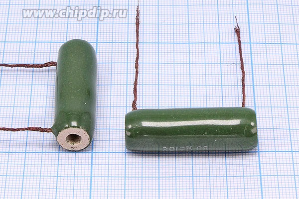 Резистор постоянный 50 Ом 7.5Вт, размер 14.0x 35.0мм, 5%, WW, ПЭ; Р 50 \ 7,5\ 14,0x 35,0\ 5\WW\2C\ПЭ\