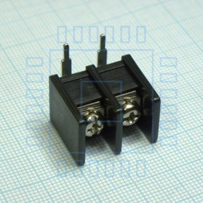 DG55R-B-02P-13-00A(H), Барьерный клеммный блок на 2 контакта. Серия DG55R-B