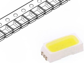 OSW33014C1A, LED; SMD; 3014; white cold; 2000?3000mcd; 5000-6000K; 120°; 20mA