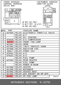 Реле MITSUBISHI 8627A008