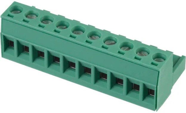 MSTB 2,5/10-ST, Съемная клеммная колодка, 5 мм, 10 вывод(-ов), 24AWG до 12AWG, 2.5 мм², Винт, 12 А MSTB 2,5/10-ST, Съемная клеммная колодка, 5 мм, 10 вывод(-ов), 24AWG до 12AWG, 2.5 мм², Винт, 12 А