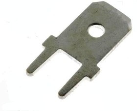 FS1536, Наконечник плоский, 6,3мм, 0,8мм, "папа", THT, латунь, луженые FS1536, Наконечник плоский, 6,3мм, 0,8мм, "папа", THT, латунь, луженые