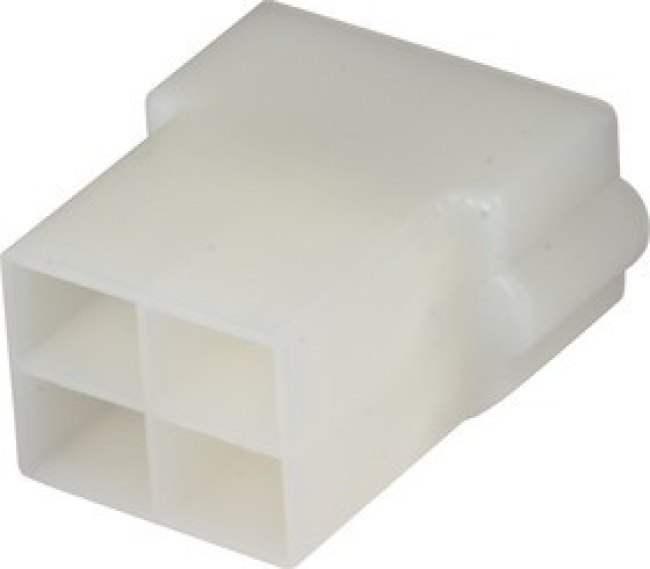 180901, Conn Housing PL 4 POS 7.2mm Crimp ST Cable Mount Natural Carton