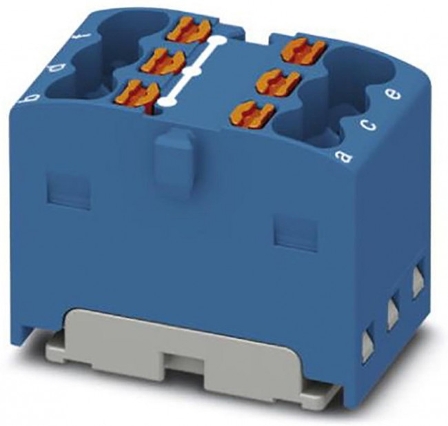 3002761, DIN Rail Terminal Blocks PTFIX 6X1,5 BU