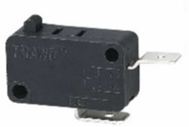 KW7-24, Микропереключатель , 16х10.2х28 мм, ON-(OFF), 2P, 250 В, 5 А, 30 мОм, -25...+85 °C