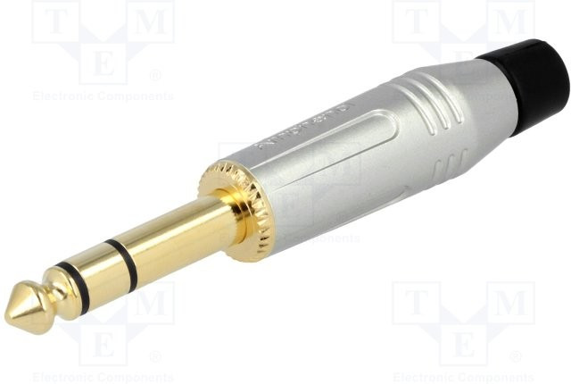 ACPS-GN-AU, Phone Connectors 1/4" PLUG STEREO SATIN GOLD CON