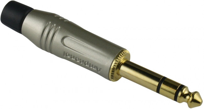 ACPS-GN-AU, Phone Connectors 1/4" PLUG STEREO SATIN GOLD CON