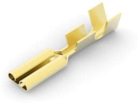 140717-1, FASTON .110 Uninsulated Female Spade Connector, Receptacle, 2.79 x 0.51mm Tab Size, 0.3mm² to 0.8mm²