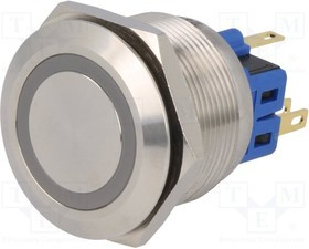 V25-11E-24R-S, Переключатель: антивандальный, Пол: 2, SPDT, 3A/220ВAC, 5A/24ВDC