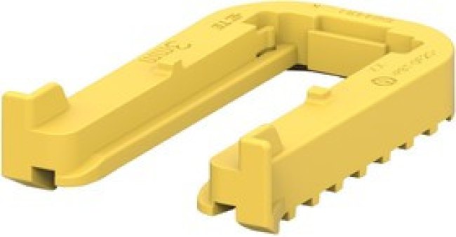 1564411-1, Connector Accessories Mounting Clips Straight Glass Filled Polybutylene Terephthalate Yellow Automotive Carton