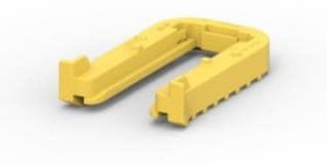 1564411-1, Connector Accessories Mounting Clips Straight Glass Filled Polybutylene Terephthalate Yellow Automotive Carton