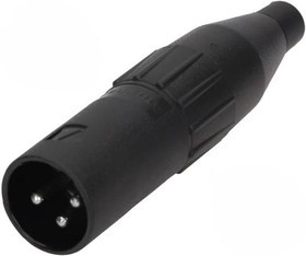 AC3MCP, Conn XLR Connector M 3 POS Solder ST Cable Mount 3 Terminal 1 Port Bag