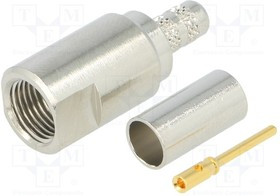 FME1121A3-NT3G-1-50, FME cable connector, straight, FME, Brass, Plug, Straight, 50Ohm, Crimp Terminal FME1121A3-NT3G-1-50, FME cable connector, straight, FME, Brass, Plug, Straight, 50Ohm, Crimp Terminal
