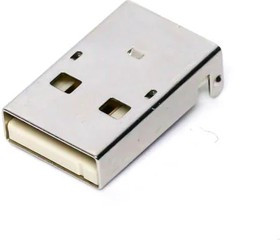 KUSBX-SMT2AP5S-W, USB Connectors A TYPE SMT WHT PLUG 1.35mm POSTS SHIELD