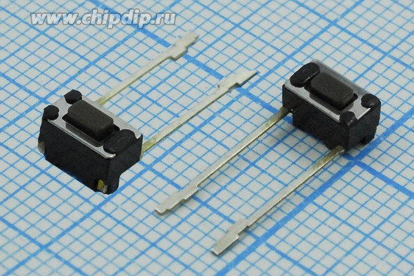 Тактовая кнопка, 6 x 3.5x 4.3, алгоритм работы NO, контакты 2LW13,