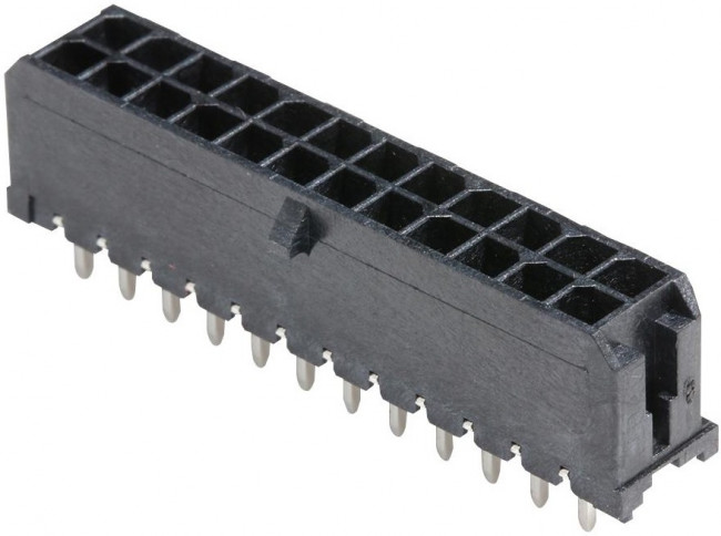 43045-2428, Headers &amp; Wire Housings MicroFit 3.0 V TH Hdr DR 15Au 24Ckt