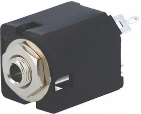ACJS-MV35-3, Гнездо, Jack 3,5мм, "мама", stereo, прямой, на панель, THT