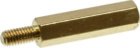 PCHSN-18, стойка для печатной платы латунная М3 шестигранная (L-KLS8-DBL-M3-E4.7-L18)